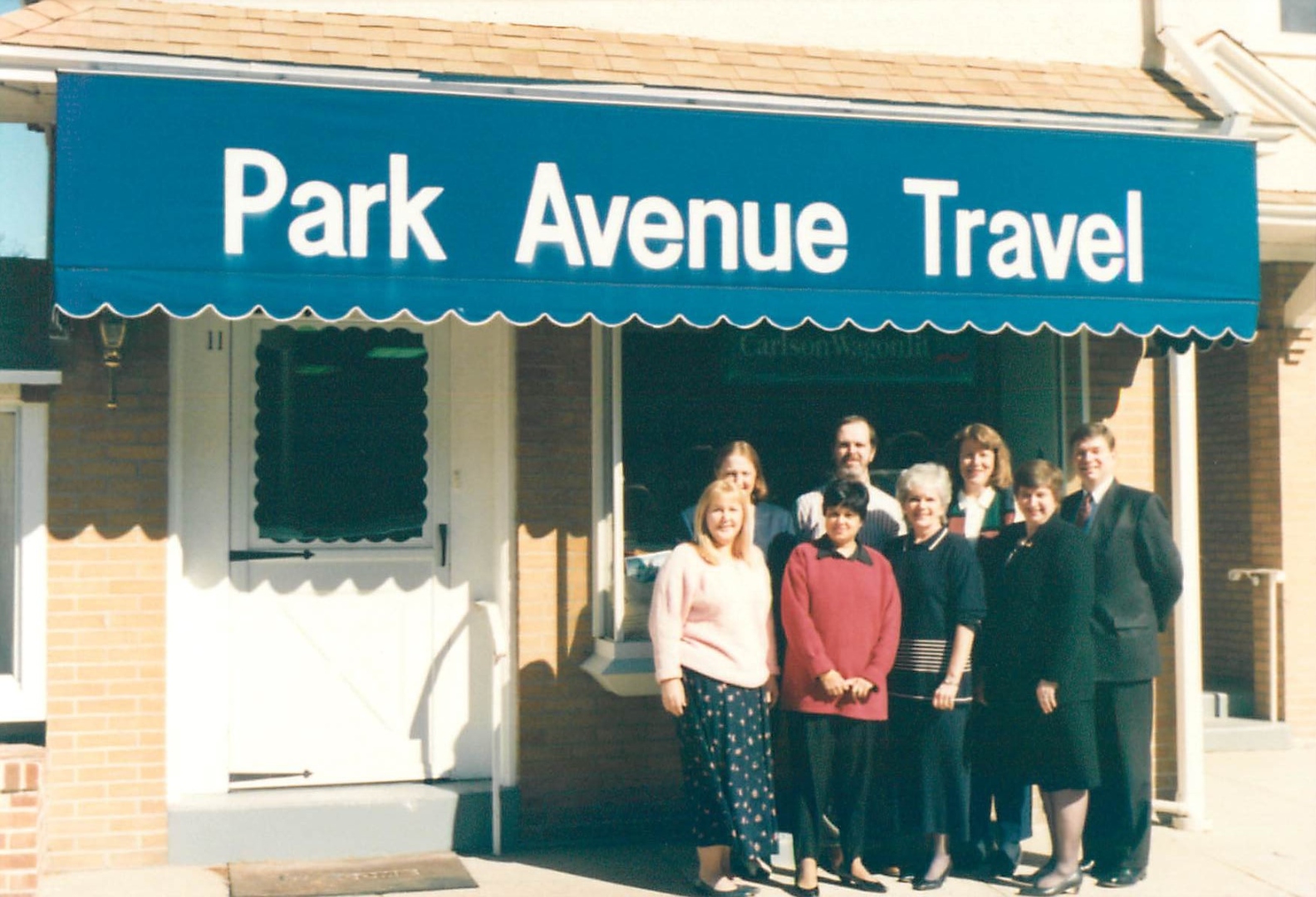 The Park Avenue Travel team outside the original Bryn Mawr storefront